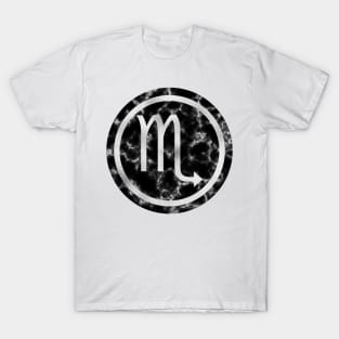 Black Marble Zodiac - Scorpio T-Shirt